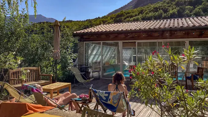 éco-gite avec piscine et sauna drôme